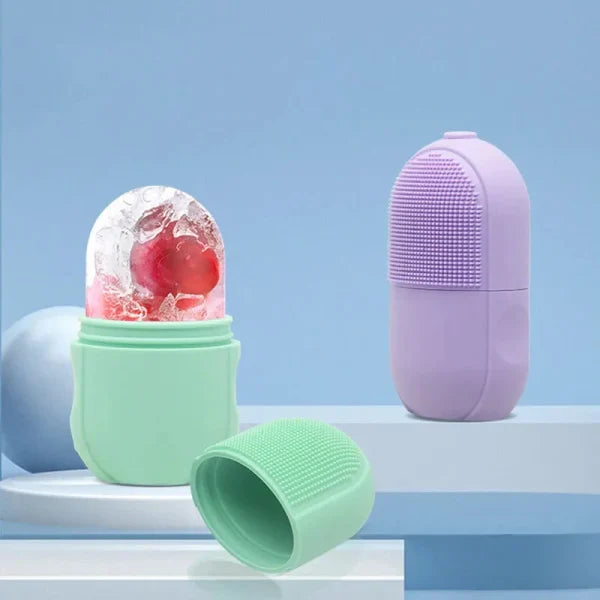 3 In 1 Silicon Face Ice Roller Box