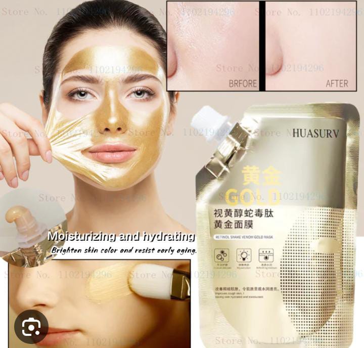 Retinol Snake Venom Peptide Gold Mask Moisturizing